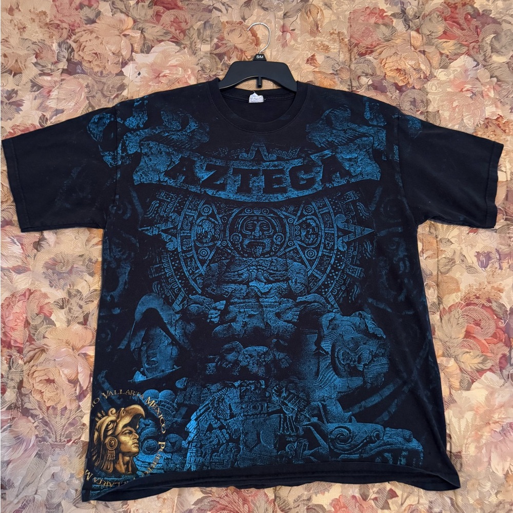 Vintage Oversized AOP Azteca Tee